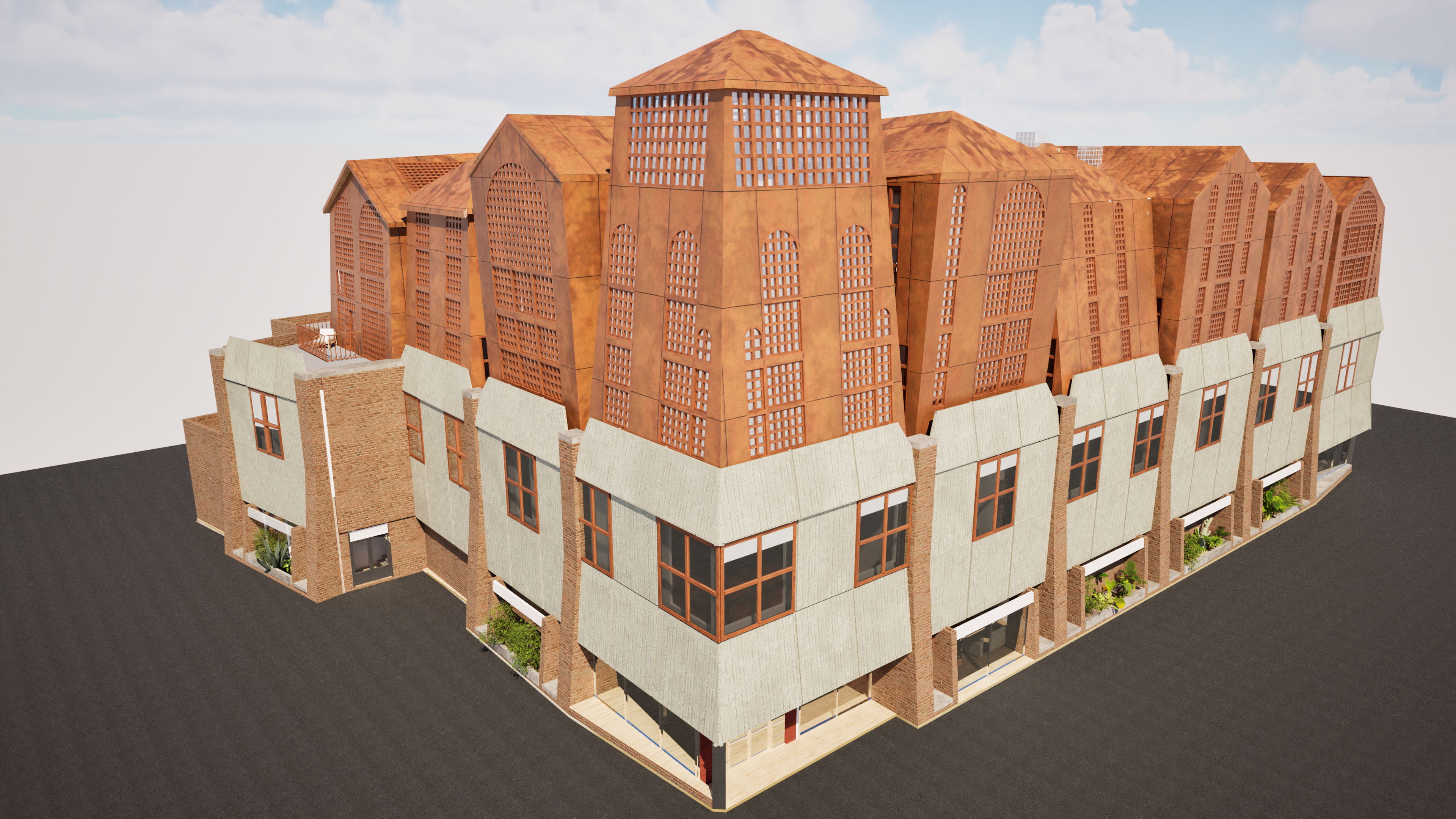 Urban Rowhouse Cloister